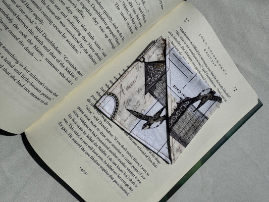 Paris Travels Handmade Fabric Bookmark