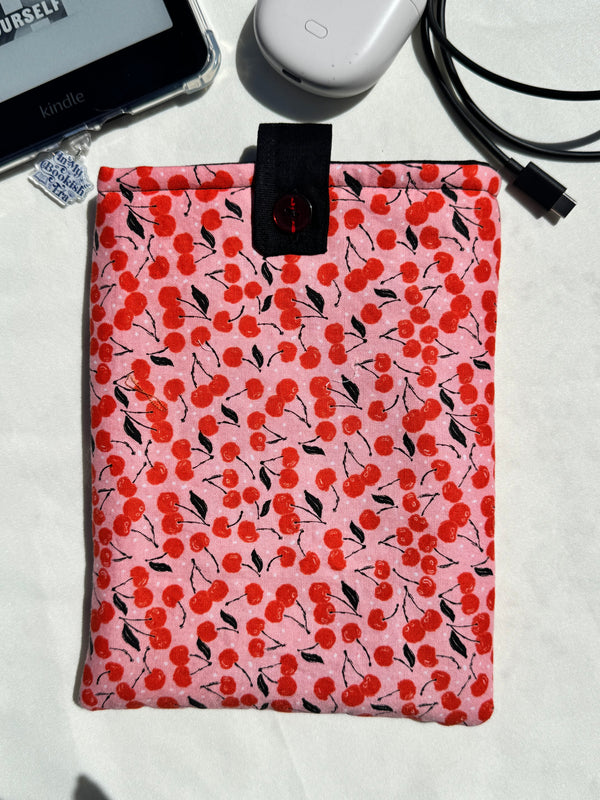 Sweet Cherries Kindle Sleeve — (Without front Pocket)