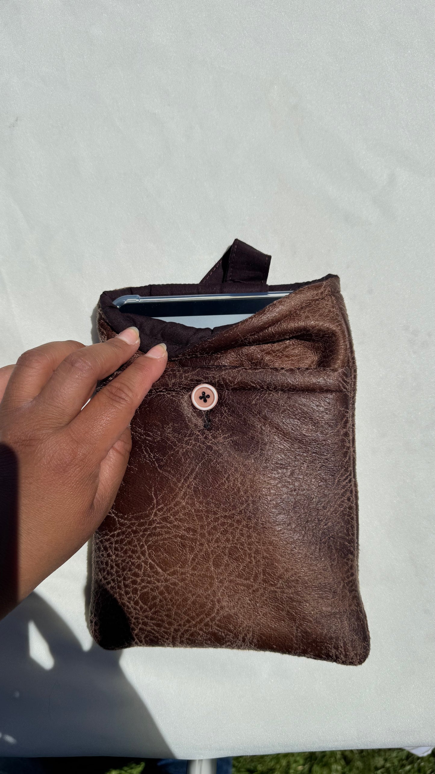 Soft Pink Kindle Sleeve — (With front Pocket)