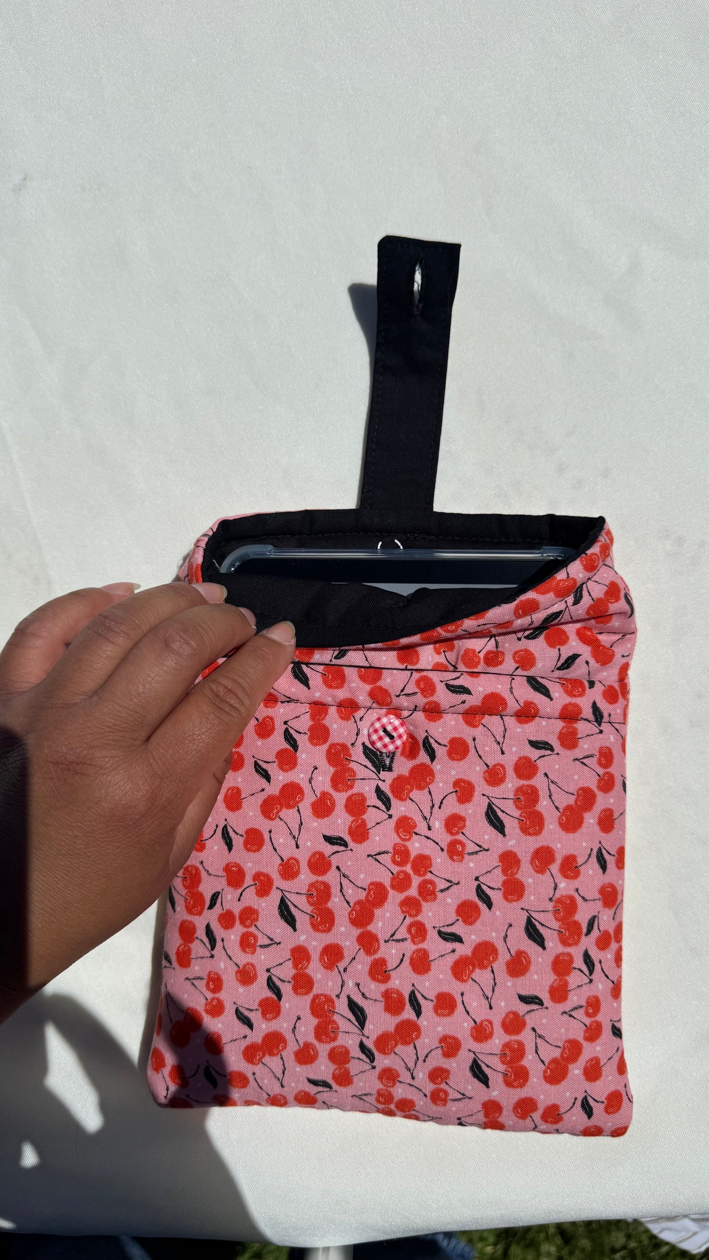 Sweet Cherries All-in-One Kindle Sleeve-(with front pocket)