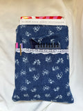 Ditsy Floral Denim  Hardback Book Sleeve