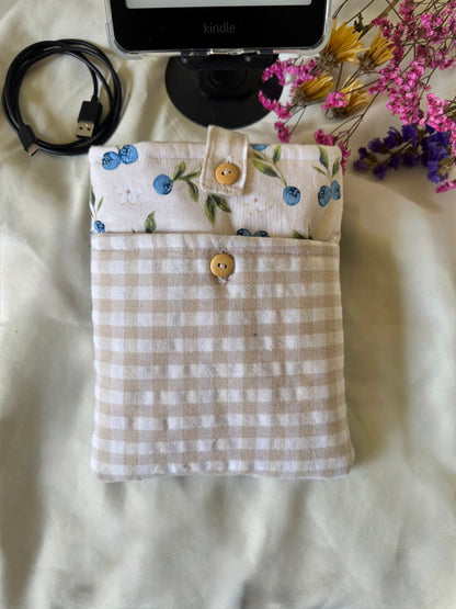 Blueberry Muffins All-in-One Kindle Sleeve with Front Pocket