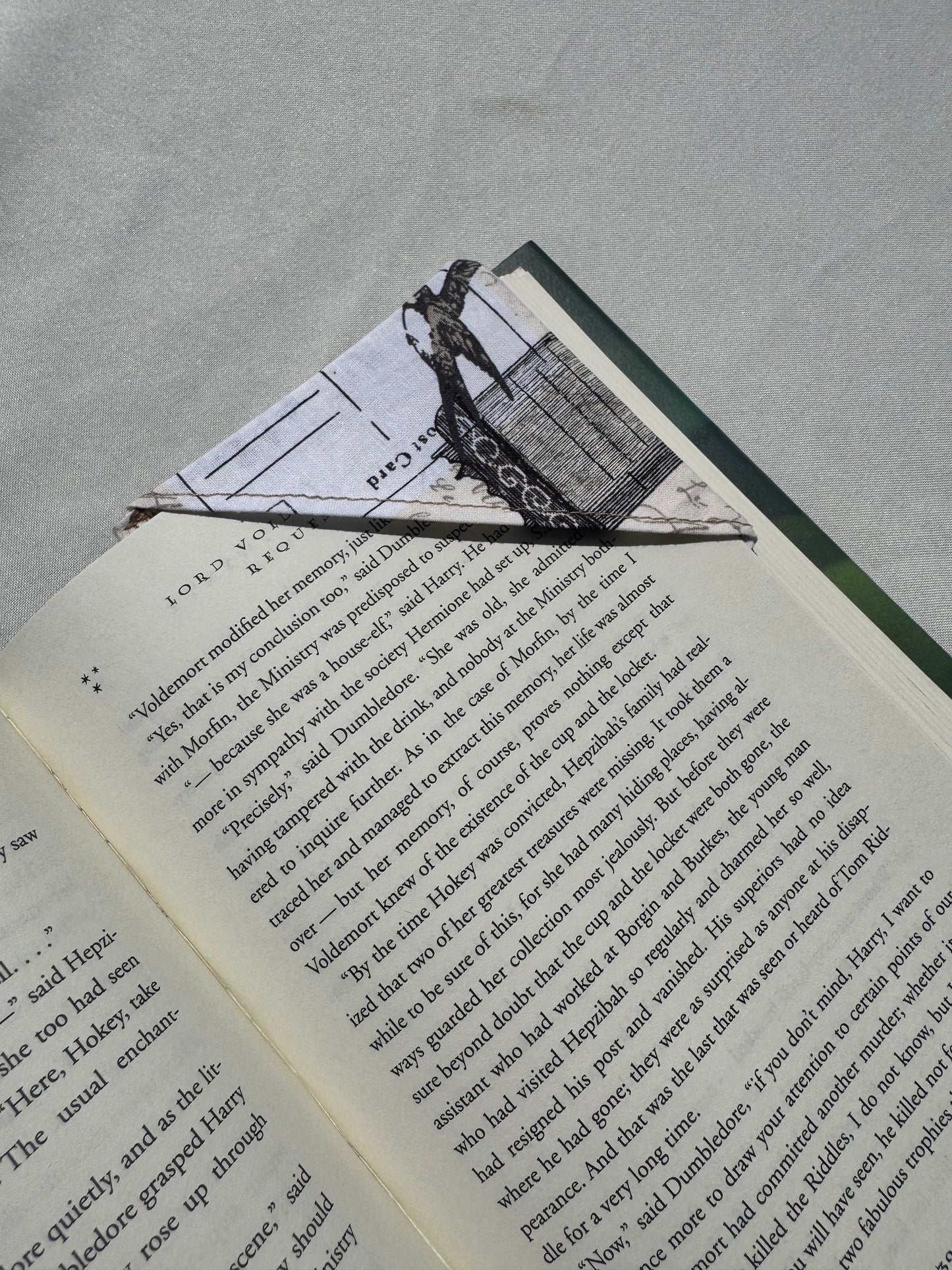 Paris Travels Handmade Fabric Bookmark