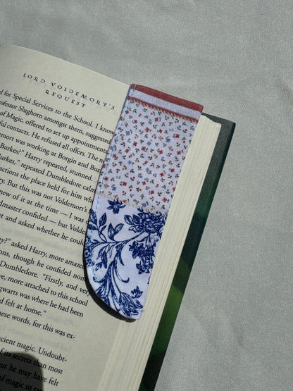 Wild Flower Patch Handmade Fabric Bookmark