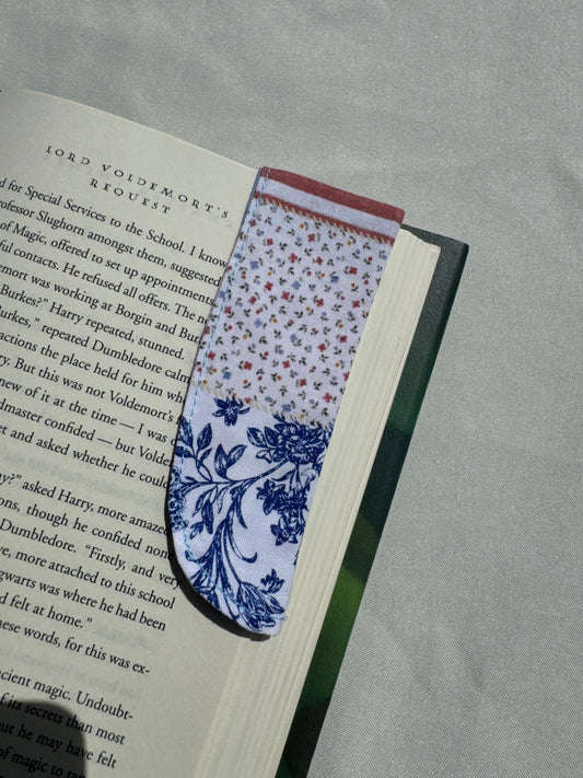 Wild Flower Patch Handmade Fabric Bookmark