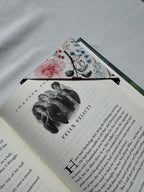 Timeless Flowers Handmade Fabric Bookmark