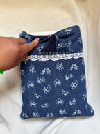 Ditsy Floral Denim  Hardback Book Sleeve