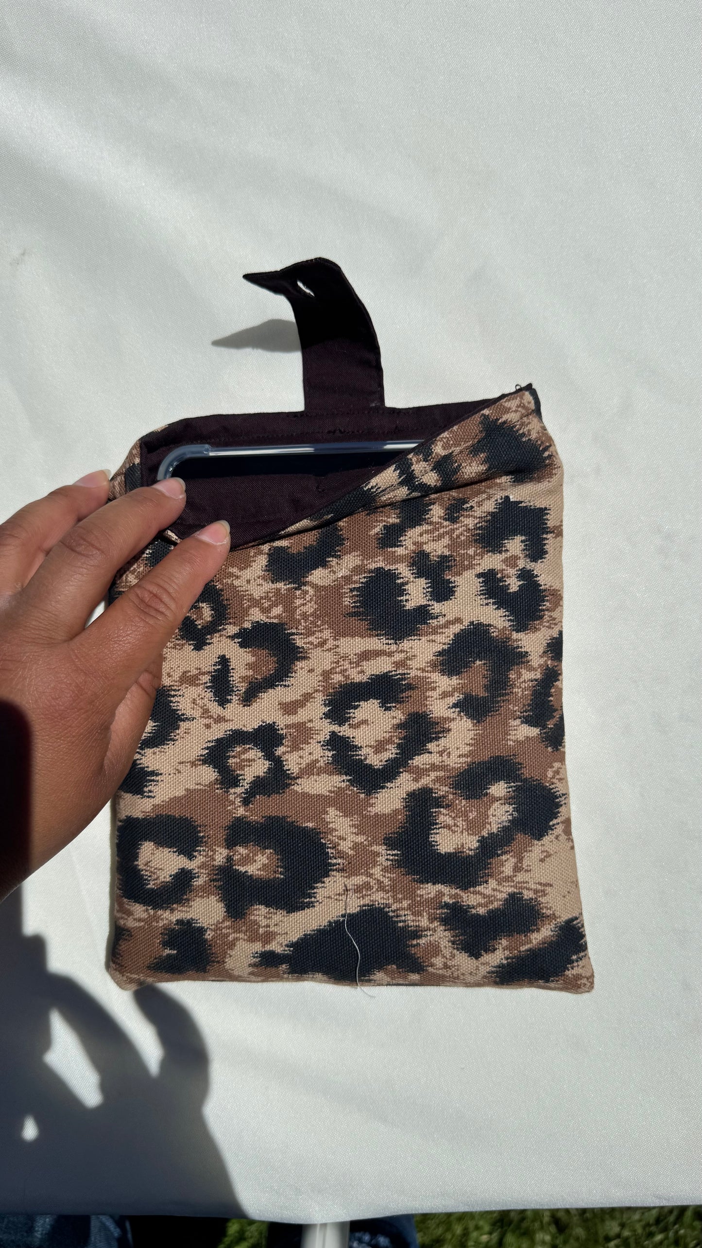 Leopard Kindle Sleeve — (Without front Pocket)
