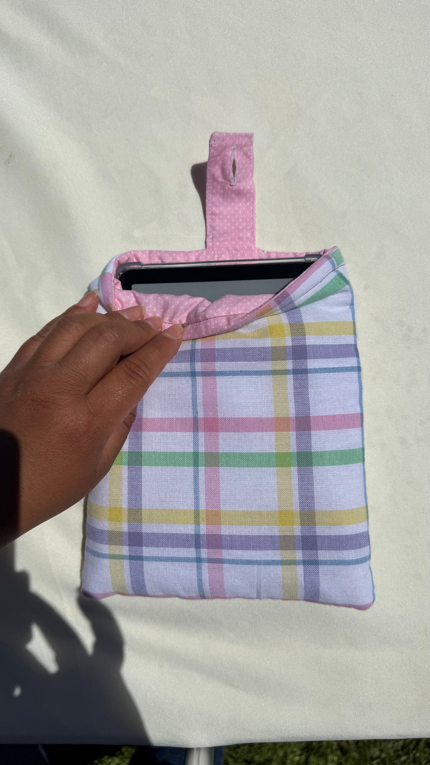 Soft Pink Kindle Sleeve — (without front Pocket)