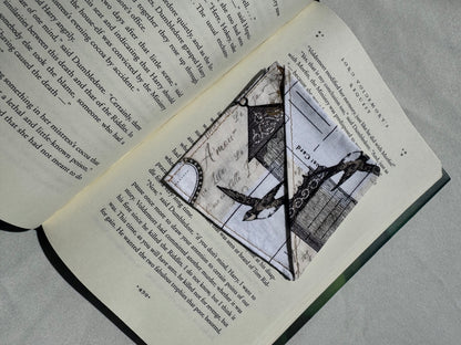 Paris Travels Handmade Fabric Bookmark