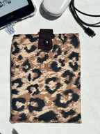 Leopard E-Reader Sleeve — (without front Pocket)