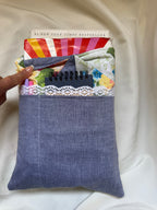 Lace Blue Garden Hardback Book Sleeve