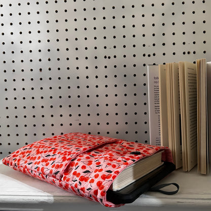 hardback book sleeves- Cherry Red Large sleeves