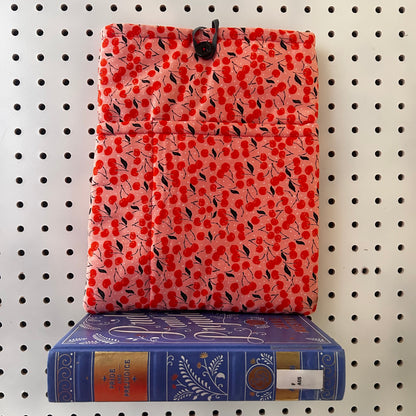 hardback book sleeves- Cherry Red Large sleeves