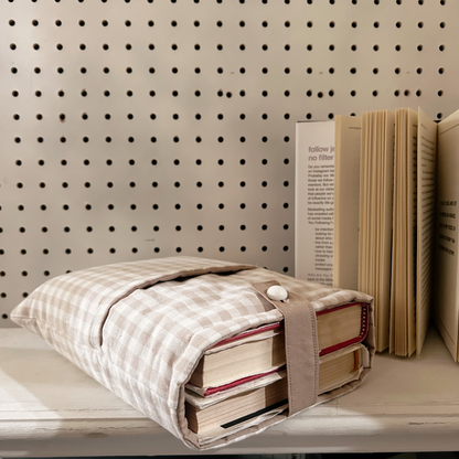 hardback book sleeves- Snuggle Squares Large sleeves