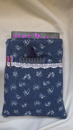 Ditsy Floral Denim  Hardback Book Sleeve