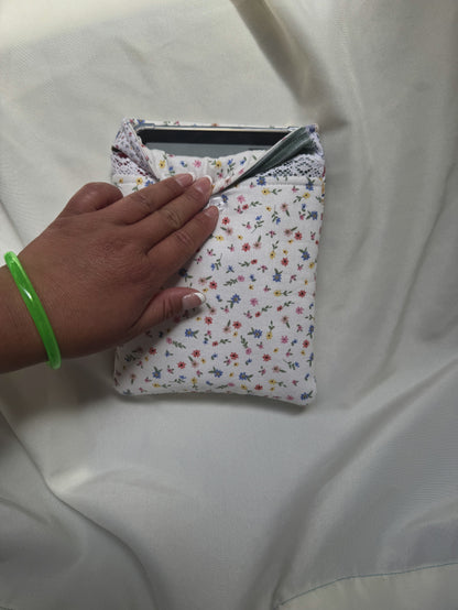 Wildflower Patches All-in-One Kindle Sleeve- (with front pocket)