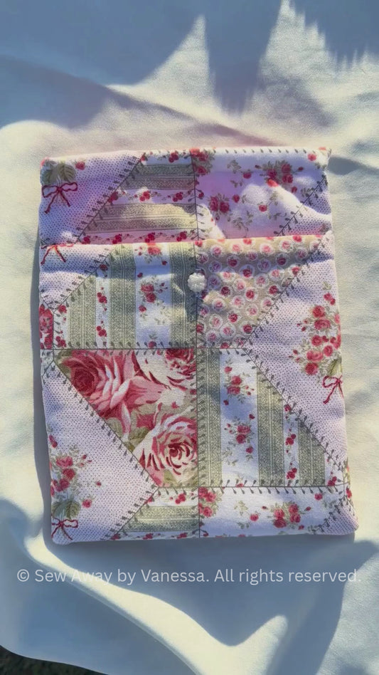 Rose Garden All-in-One Kindle Sleeve- (with front pocket)